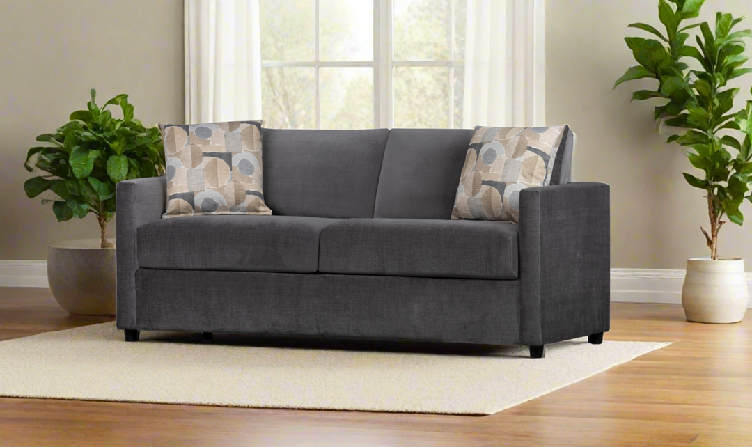 Klaussner Godwin Fabric Sleeper Sofa with Track Arms-Jennifer Furniture