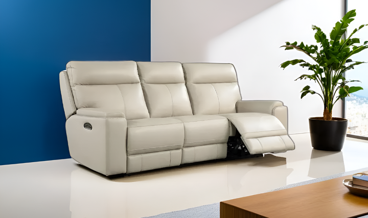 Leather Italia Bryant 3-Seater Power Reclining Leather Sofa