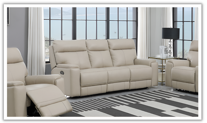 Leather Italia Bryant 3-Seater Power Reclining Leather Sofa