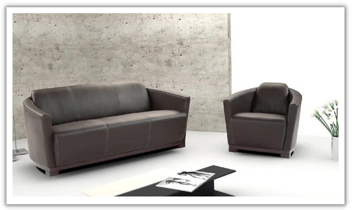 Jennifer Italia Littoral 3-Seater Leather Sofa in Brown