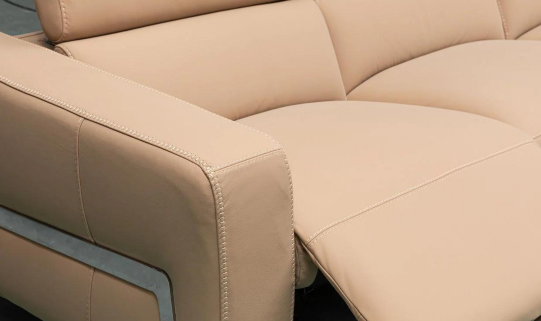 Klaussner Luca 3-Seater Leather Camel Power Reclining Sofa