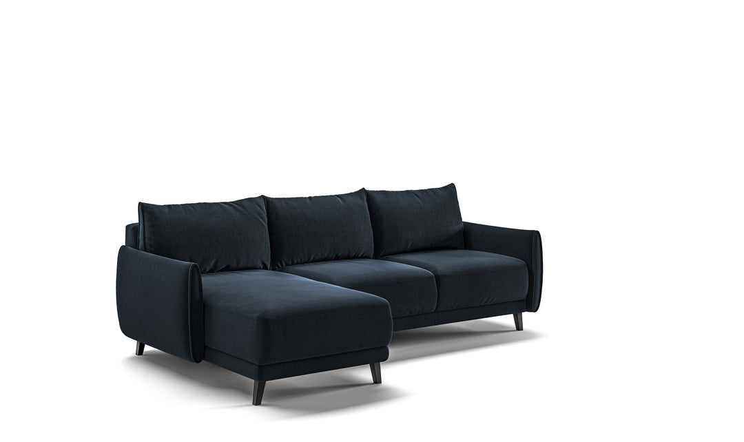 Luonto Dolphin Full XL Sleeper Sectional Sofa with Reversible Chaise
