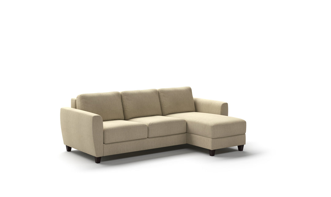 Luonto Harper L-shaped Fabric Sectional Sleeper Sofa-Jennifer Furniture