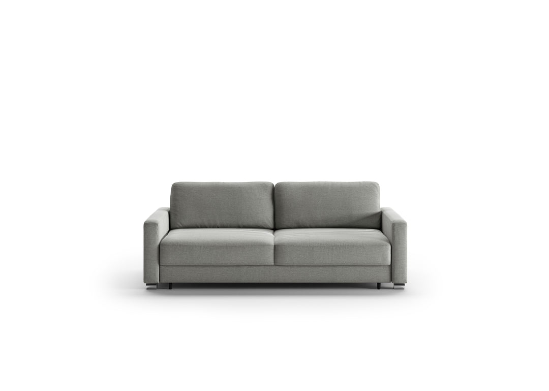 Luonto Hampton Stone Fabric Sleeper Sofa with Foam Mattress-Jennifer Furniture