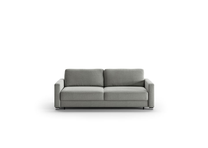 Luonto Hampton Stone Fabric Sleeper Sofa with Foam Mattress-Jennifer Furniture
