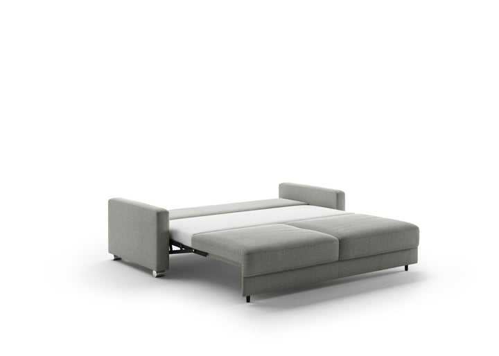 Luonto Hampton Stone Fabric Sleeper Sofa with Foam Mattress-Jennifer Furniture
