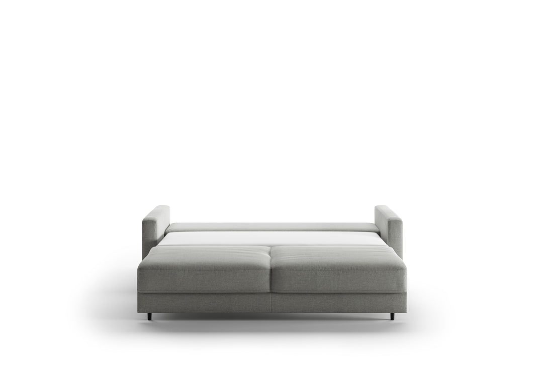 Luonto Hampton Stone Fabric Sleeper Sofa with Foam Mattress-Jennifer Furniture