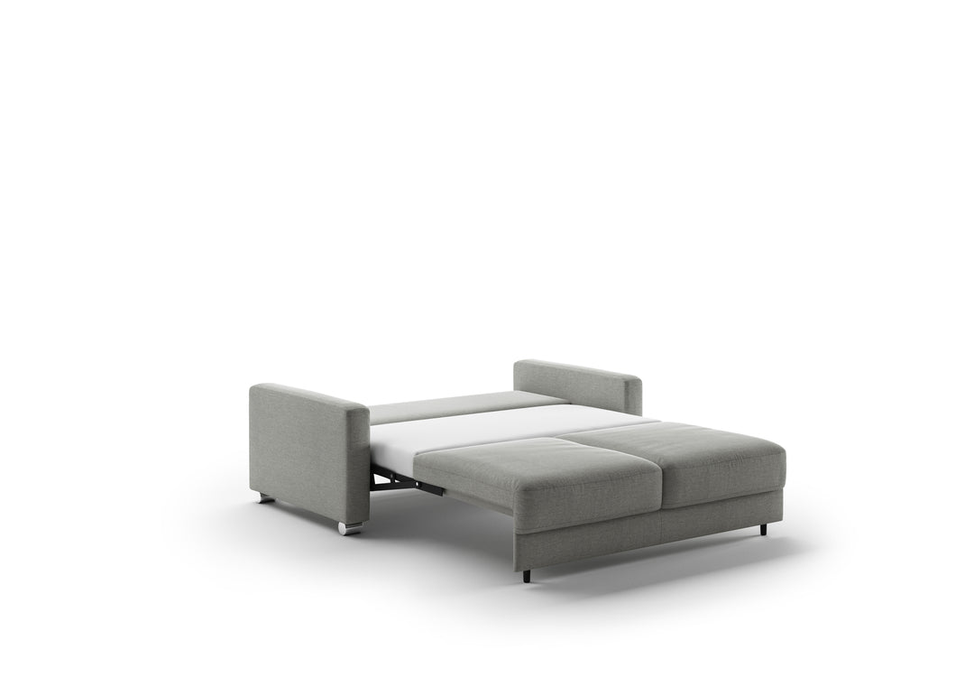Luonto Hampton Stone Fabric Sleeper Sofa with Foam Mattress-Jennifer Furniture