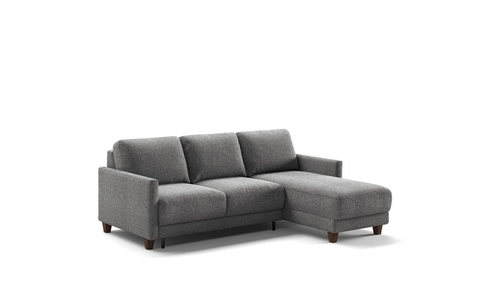 Luonto Martta L-shaped Fabric Full Sectional Sleeper Sofa with Reversible Chaise