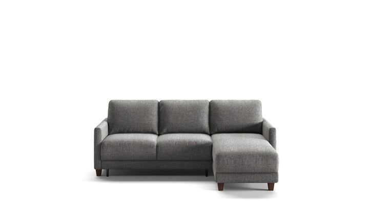 Luonto Martta L-shaped Fabric Full Sectional Sleeper Sofa with Reversible Chaise