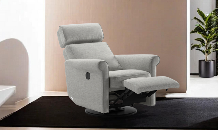 Luonto Rolled Arm Recliner Chair with Adjustable Headrest