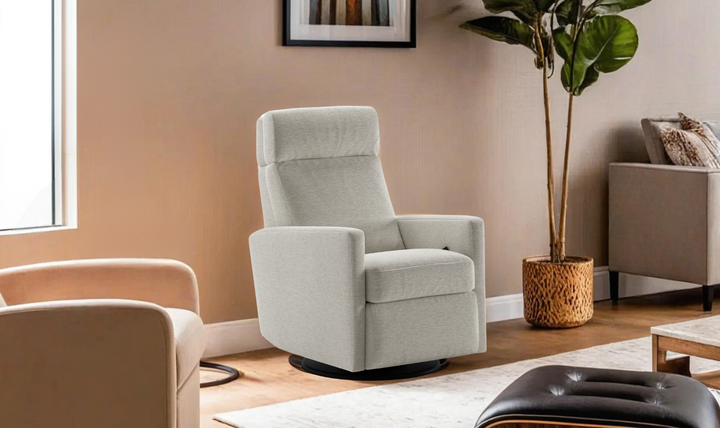 Luonto Track Fabric Recliner Chair with Adjustable Headrest