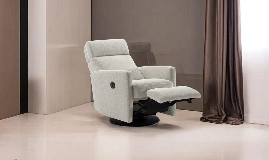 Luonto Track Fabric Recliner Chair with Adjustable Headrest