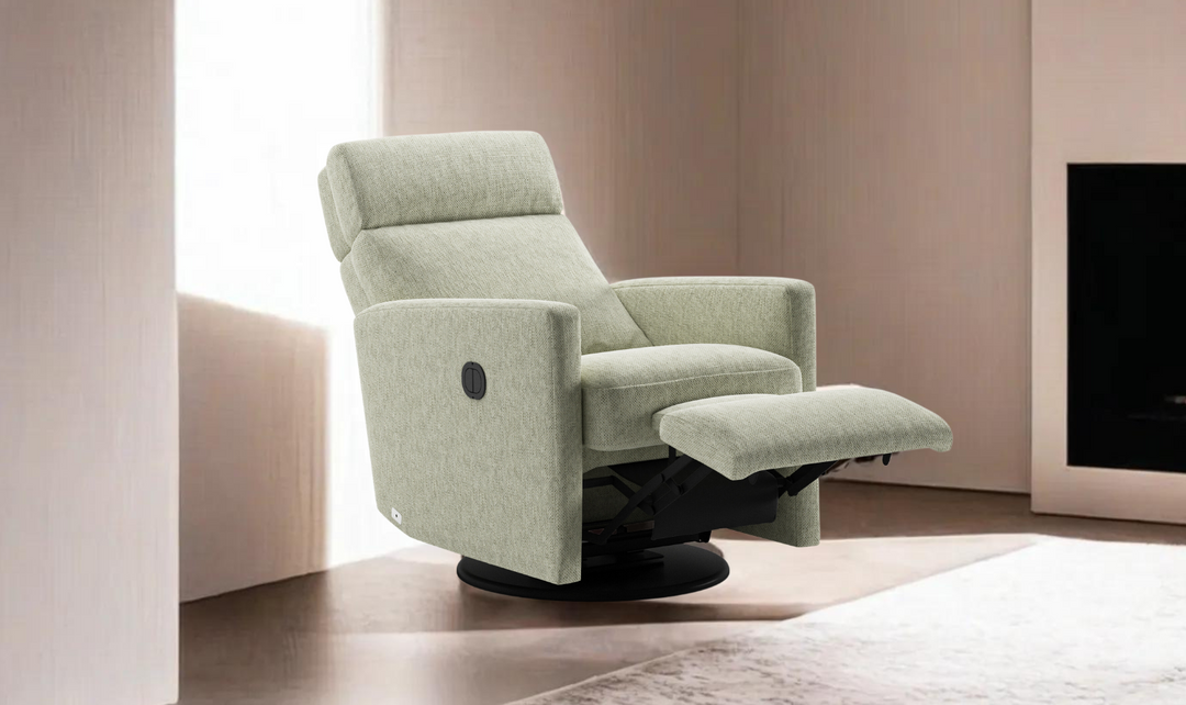 Luonto Track Fabric Recliner Chair with Adjustable Headrest