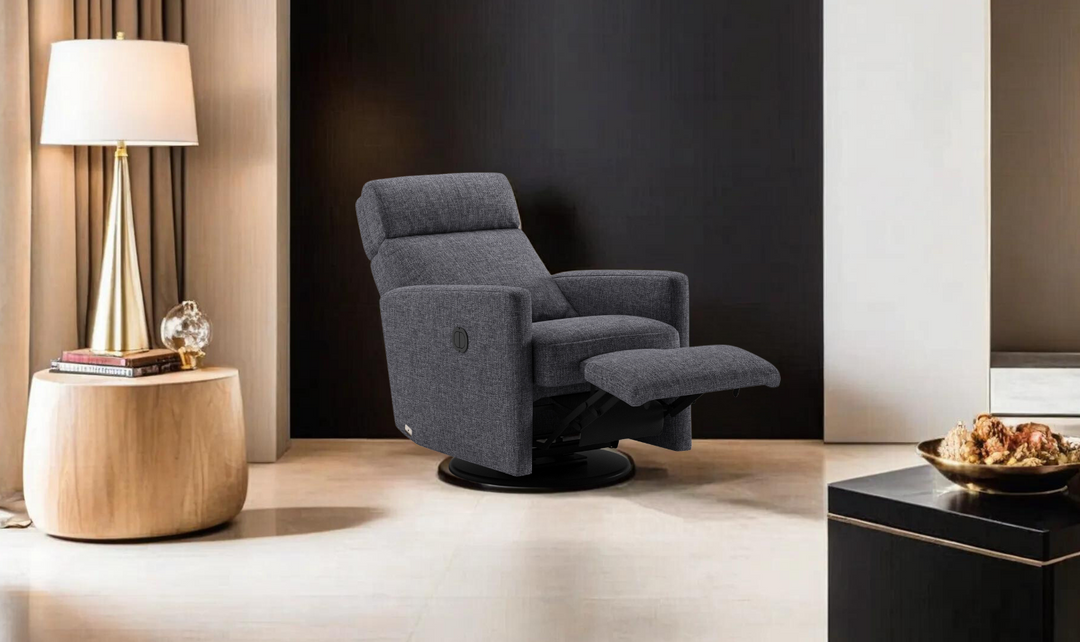 Luonto Track Fabric Recliner Chair with Adjustable Headrest