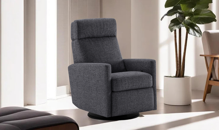 Luonto Track Fabric Recliner Chair with Adjustable Headrest