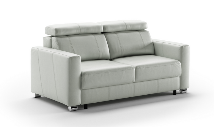 Luonto West Level Leather Loveseat Sleeper with Adjustable Neck Rests-Jennifer Furniture