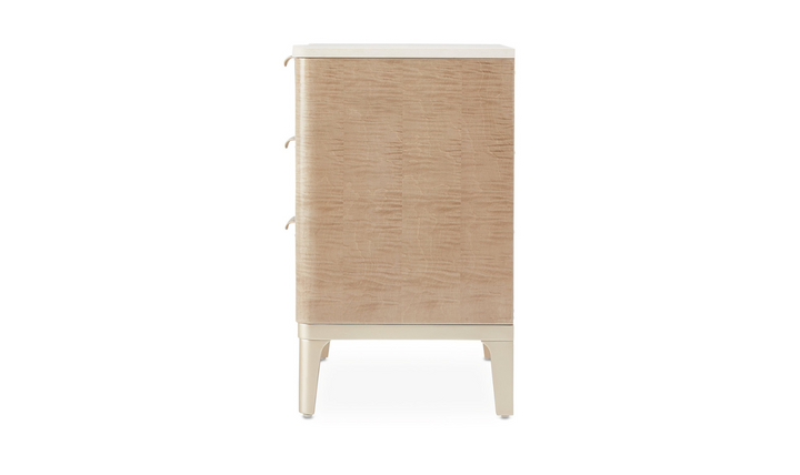 MALIBU CREST - NIGHTSTAND 3 DRAWER - BLUSH