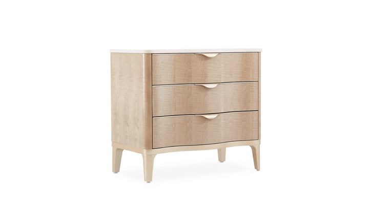 MALIBU CREST - NIGHTSTAND 3 DRAWER - BLUSH