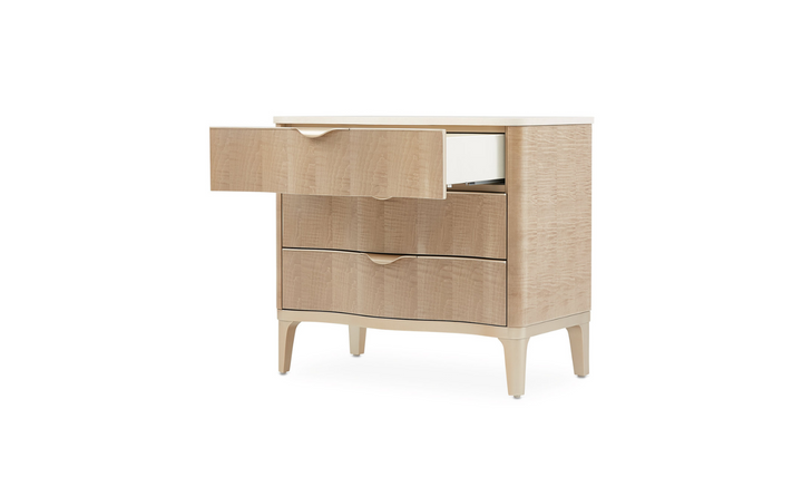 MALIBU CREST - NIGHTSTAND 3 DRAWER - BLUSH