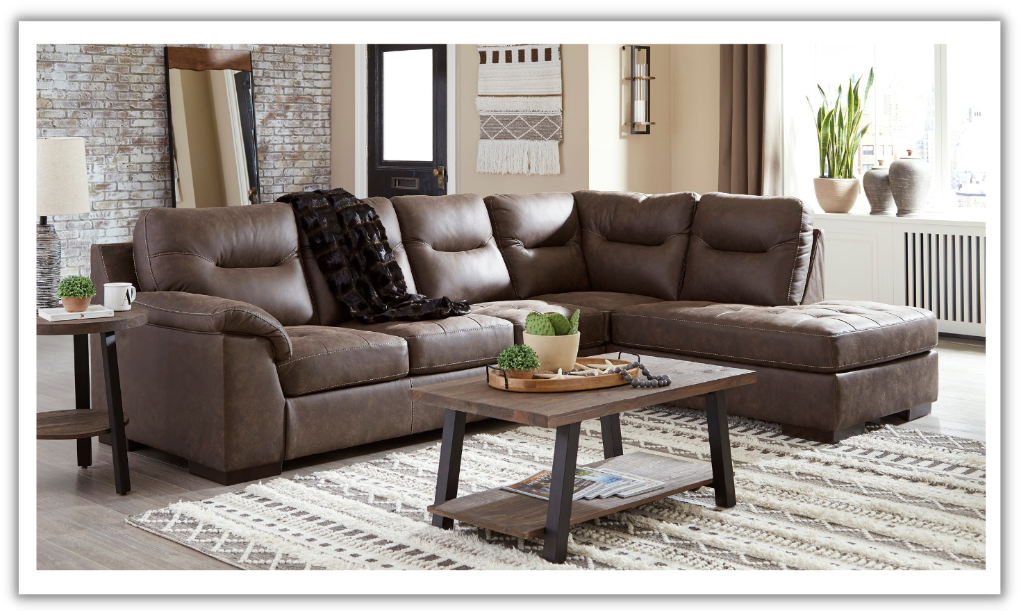 Modern Heritage Maderla 2-Piece L-Shaped Sectional Sofa with Modern Heritage Maderla 2-Piece L-Shaped Sectional Sofa with
