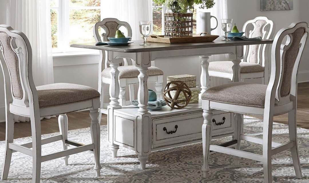 Magnolia Manor Gathering Dining Table Set-jennifer furniture