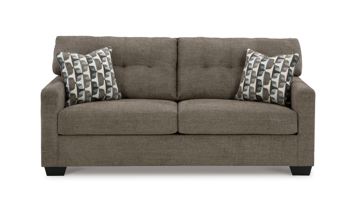Mahoney 2-Seater Fabric Full Sofa Sleeper With Accent Pillows