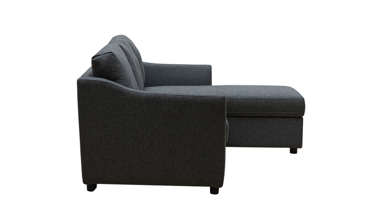 Merax Leather L-Shape Full Sleeper Sectional Sofa with Storage Reversible Chaise