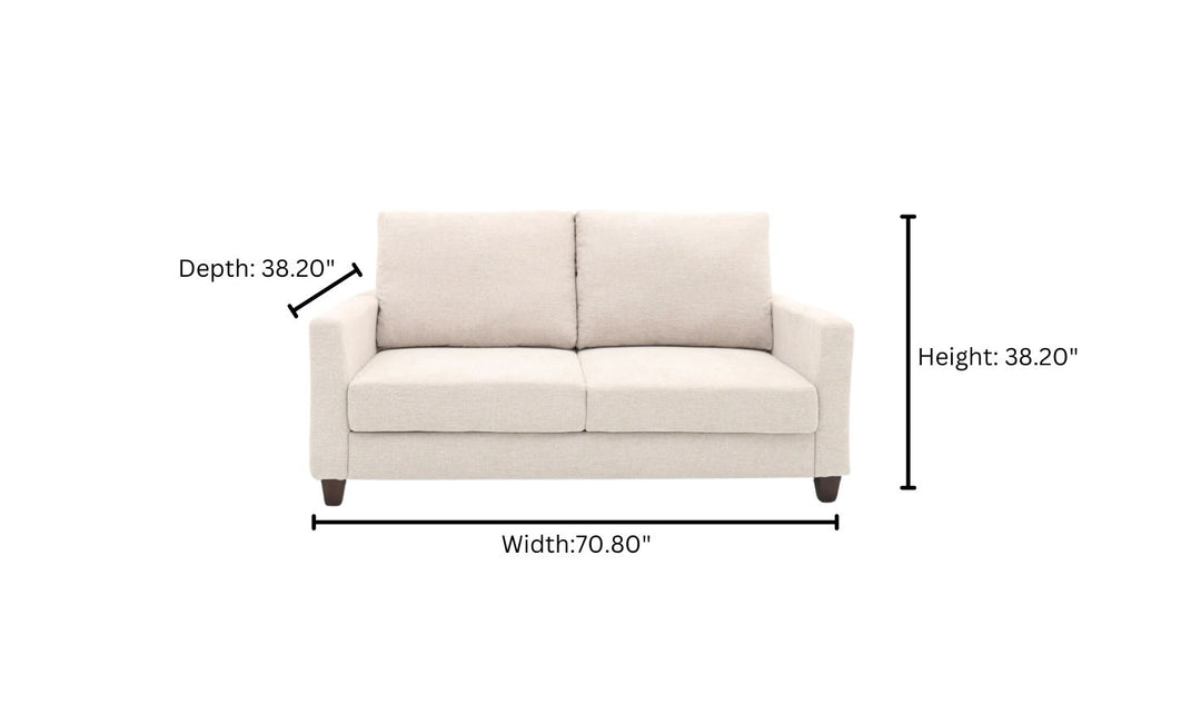 Gio Italia Cuddle Queen Fabric Sleeper Sofa With Cloud Fold Function