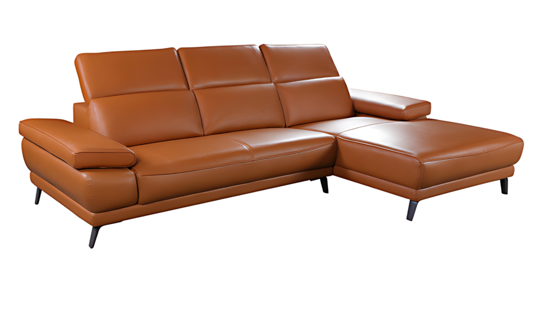 Gio Italia Mercer 3 Seater Sectional Chaise with Adjustable Armrest