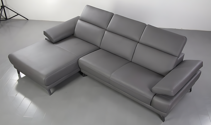 Gio Italia Mercer 3 Seater Sectional Chaise with Adjustable Armrest