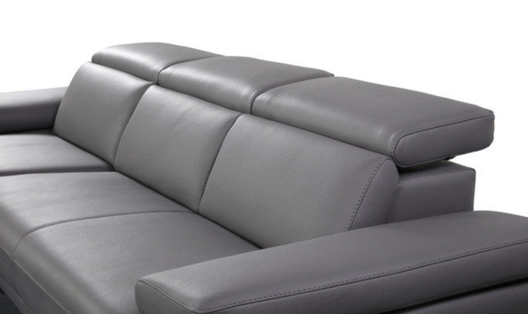 Gio Italia Mercer 3 Seater Sectional Chaise with Adjustable Armrest