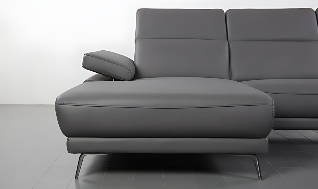 Gio Italia Mercer 3 Seater Sectional Chaise with Adjustable Armrest