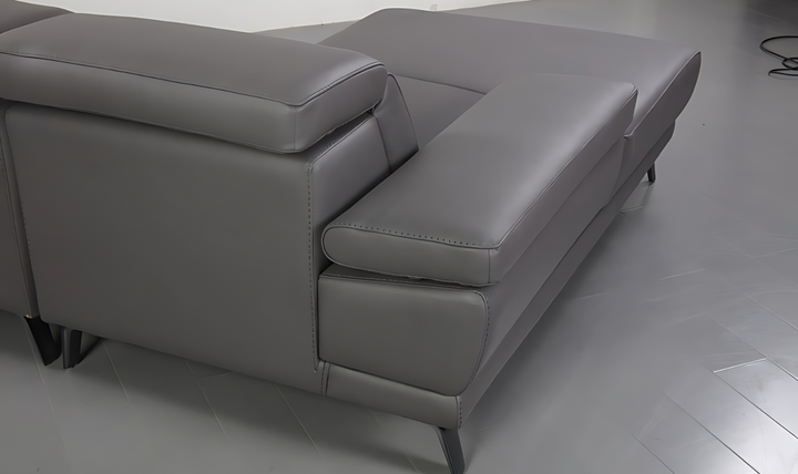 Gio Italia Mercer 3 Seater Sectional Chaise with Adjustable Armrest