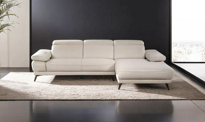 Gio Italia Mercer 3 Seater Sectional Chaise with Adjustable Armrest