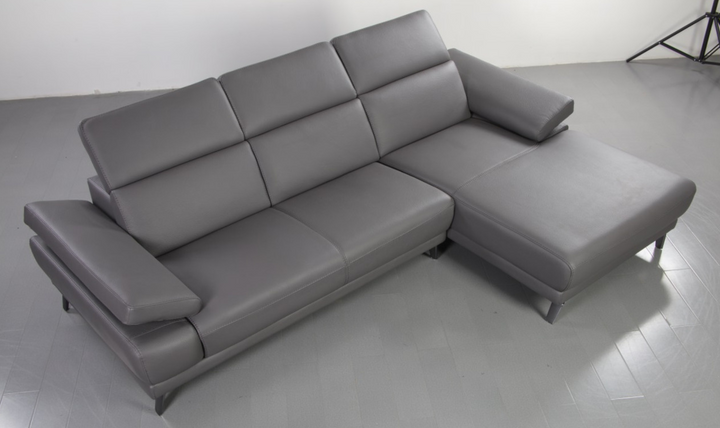 Gio Italia Mercer 3 Seater Sectional Chaise with Adjustable Armrest