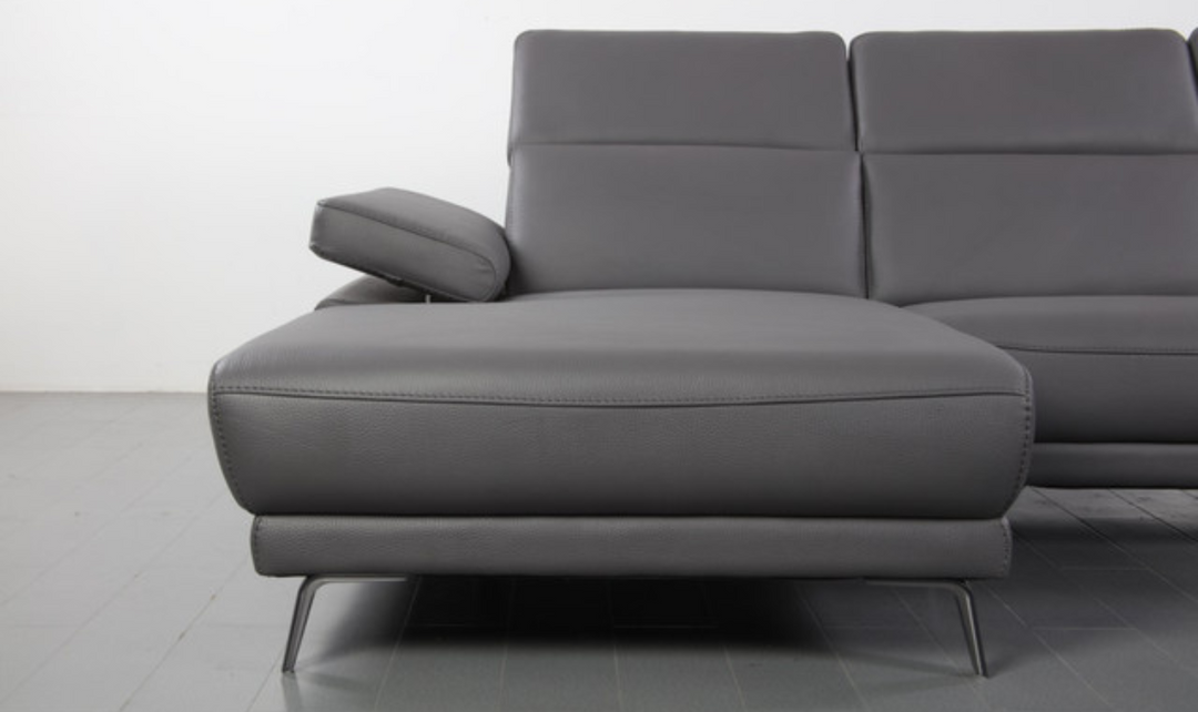 Gio Italia Mercer 3 Seater Sectional Chaise with Adjustable Armrest