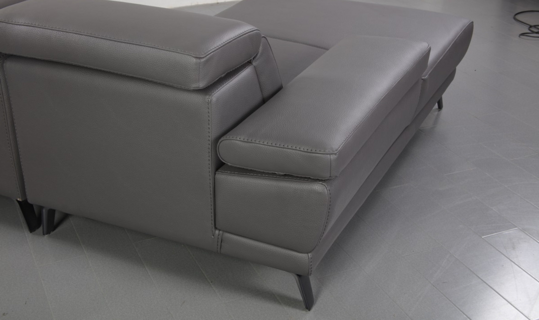 Gio Italia Mercer 3 Seater Sectional Chaise with Adjustable Armrest