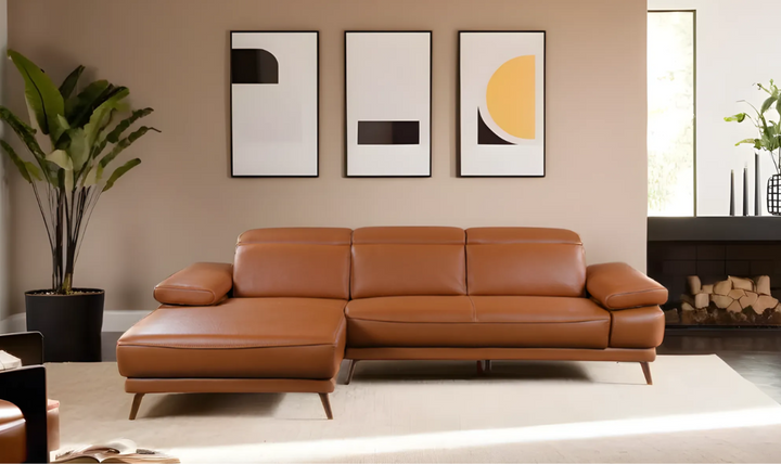 Gio Italia Mercer 3 Seater Sectional Chaise with Adjustable Armrest