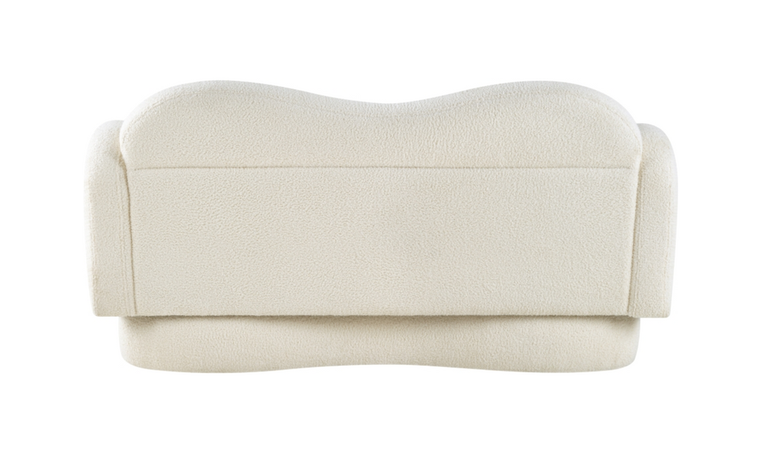 Meridian Furniture Bloom Teddy Fabric Upholstered Loveseat Sofa