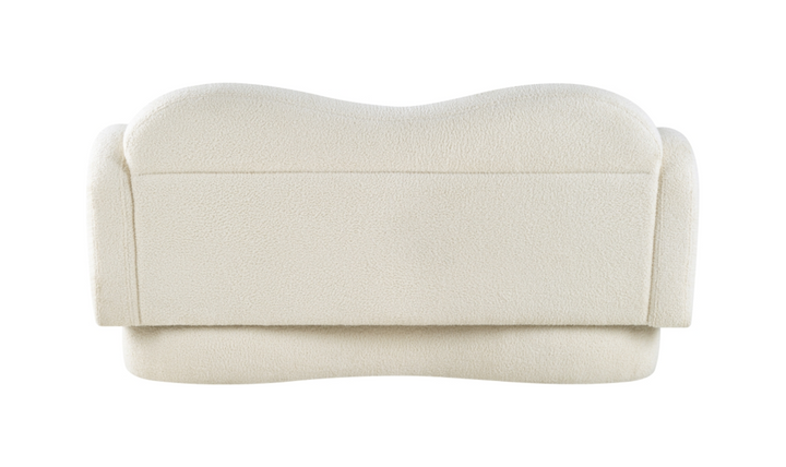 Meridian Furniture Bloom Teddy Fabric Upholstered Loveseat Sofa