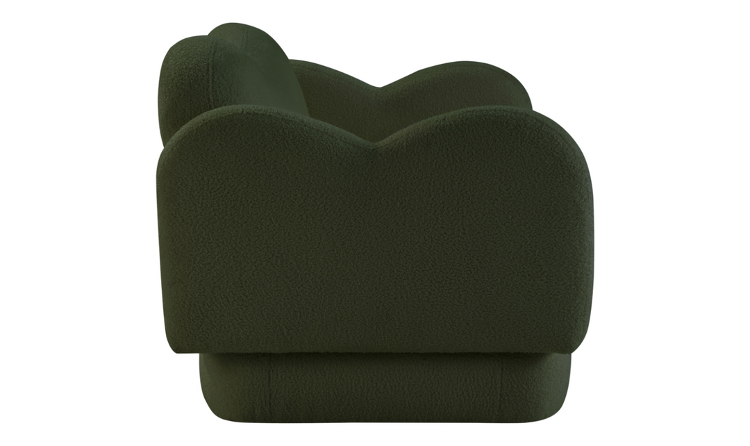 Meridian Furniture Bloom Teddy Fabric Upholstered Loveseat Sofa