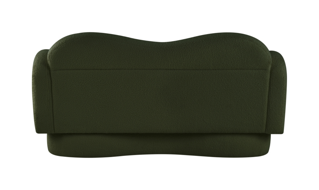 Meridian Furniture Bloom Teddy Fabric Upholstered Loveseat Sofa