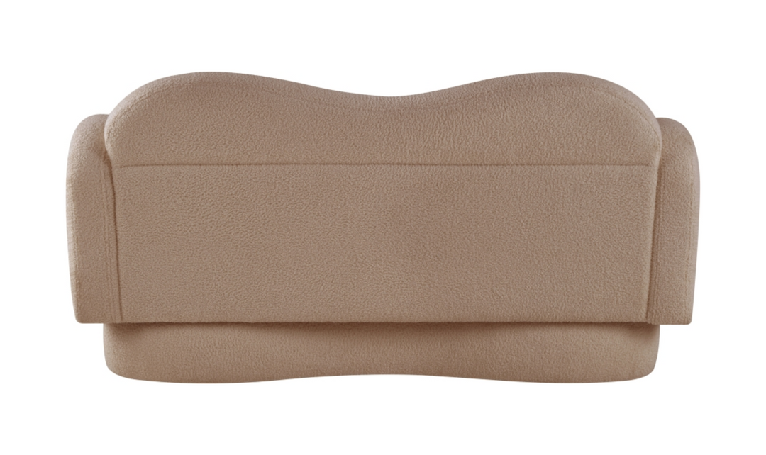 Meridian Furniture Bloom Teddy Fabric Upholstered Loveseat Sofa-Jennifer Furniture