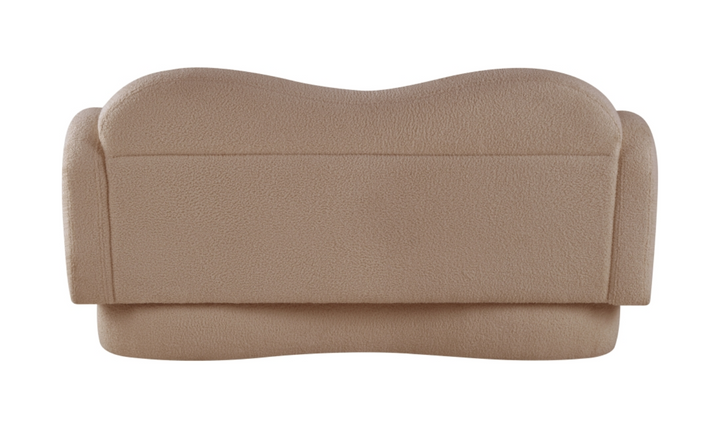 Meridian Furniture Bloom Teddy Fabric Upholstered Loveseat Sofa-Jennifer Furniture