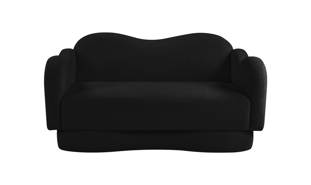 Meridian Furniture Bloom Teddy Fabric Upholstered Loveseat Sofa