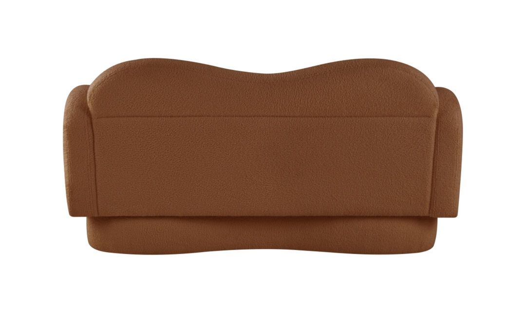 Meridian Furniture Bloom Teddy Fabric Upholstered Loveseat Sofa