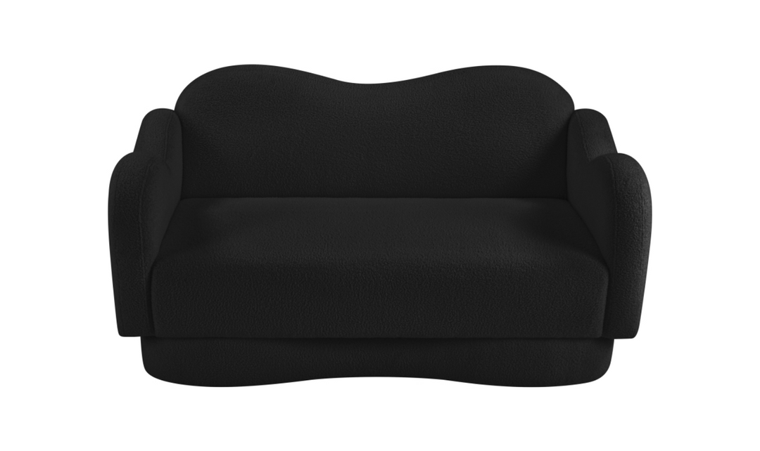 Meridian Furniture Bloom Teddy Fabric Upholstered Loveseat Sofa