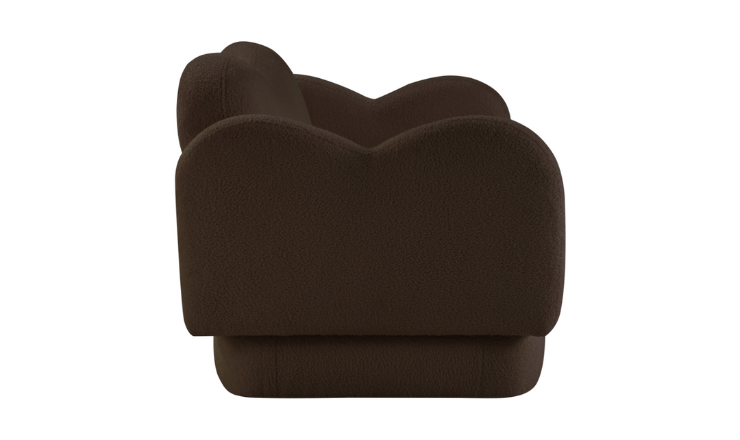 Meridian Furniture Bloom Teddy Fabric Upholstered Loveseat Sofa