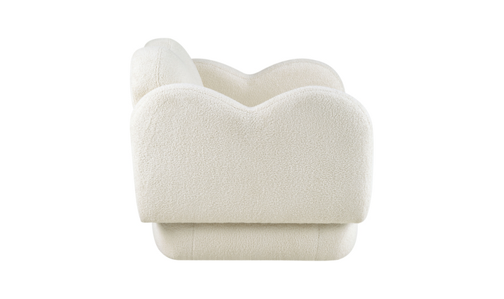 Meridian Furniture Bloom Teddy Fabric Upholstered Loveseat Sofa